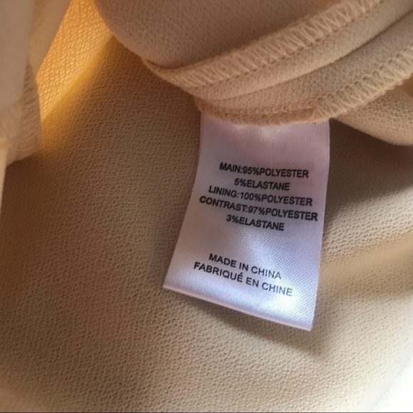 Minimalist Glam FINDERS KEEPERS Midi Bodycon Dress Beige Cutout Size 4 Old Money - Picture 6 of 12